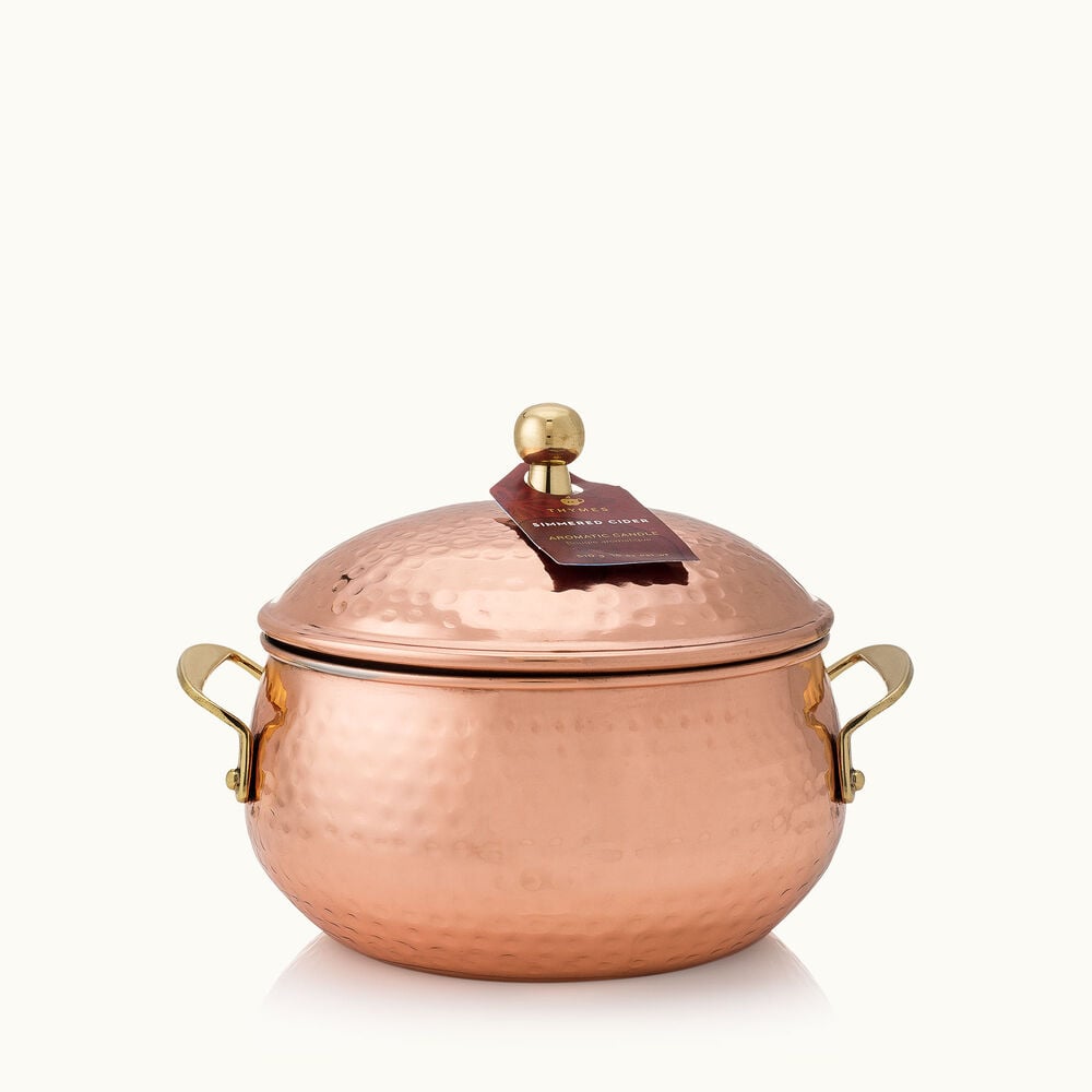 Thymes Simmered Cider Copper Pot 3 Wick Candle image number 0